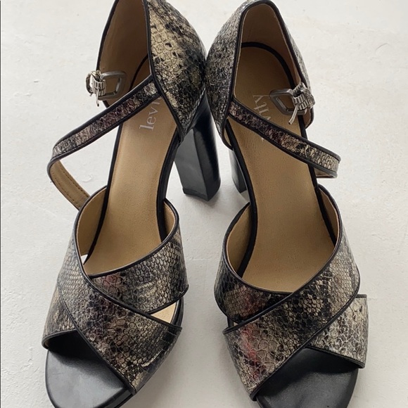 Levity Jaguar Python Metallic Patterned Heels - Picture 4 of 5
